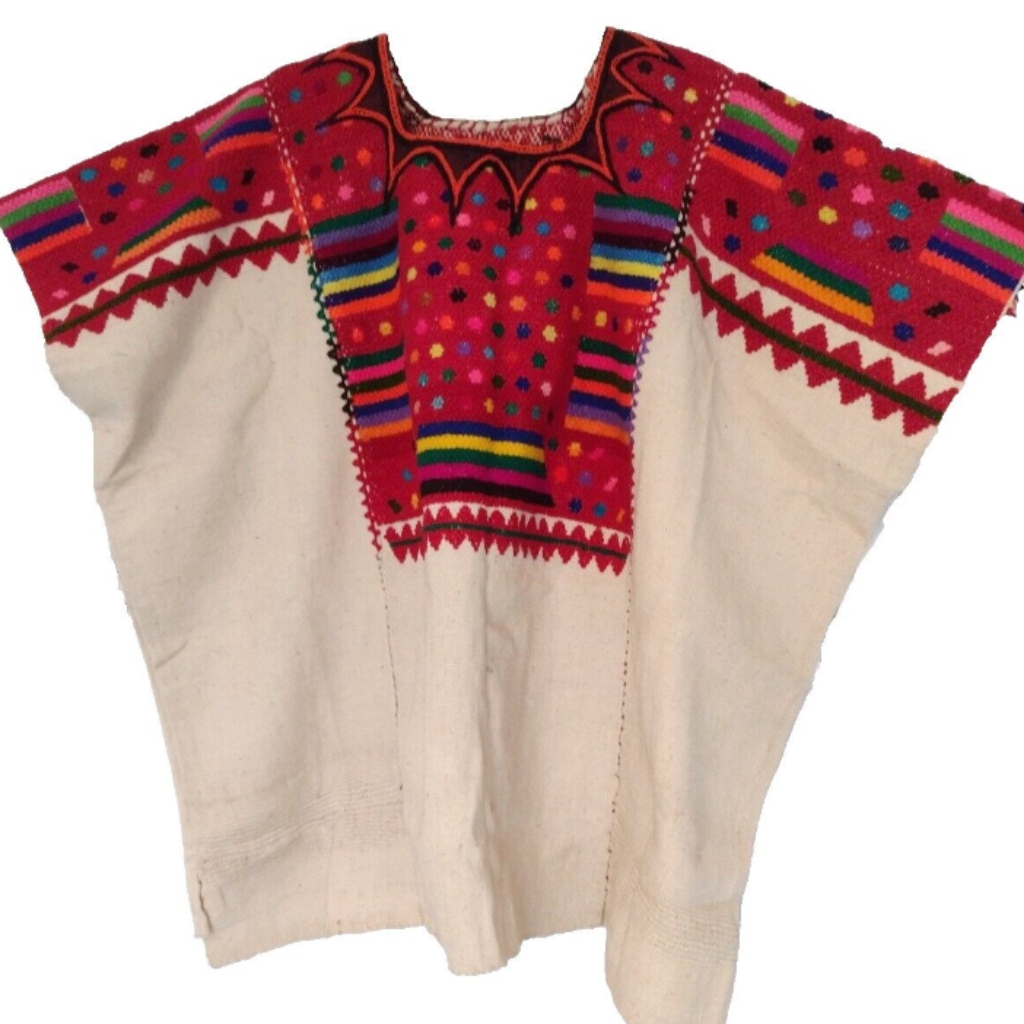 Vintage Guatemalan Huipil Ixtatan Traditional Hand Woven Ceremonial Festival